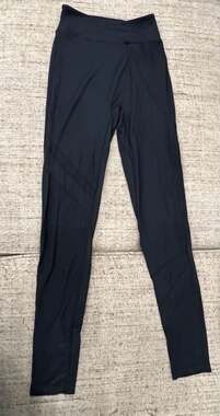 Gymshark Women's Black Mesh Panel High Waisted Leggings Size Medium